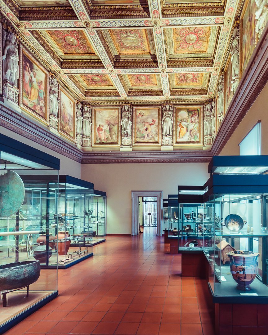 Le sale del Museo gregoriano etrusco